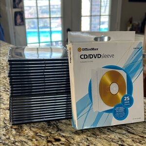 CD/DVD pack of 7 Sleeves- 24 CD/DVD Cases